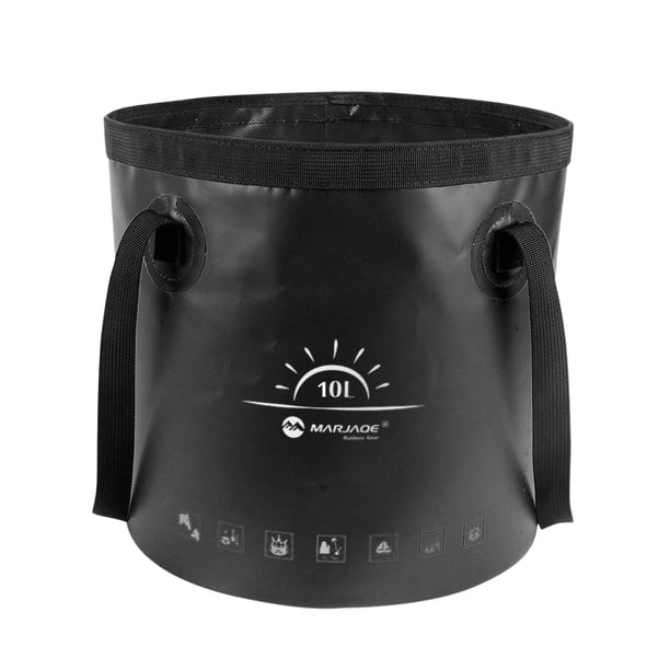 Bucket Plegable 10L Pesca Impermeable Colapsable Bolsita Multifunción Ligera para Viajar en Bote