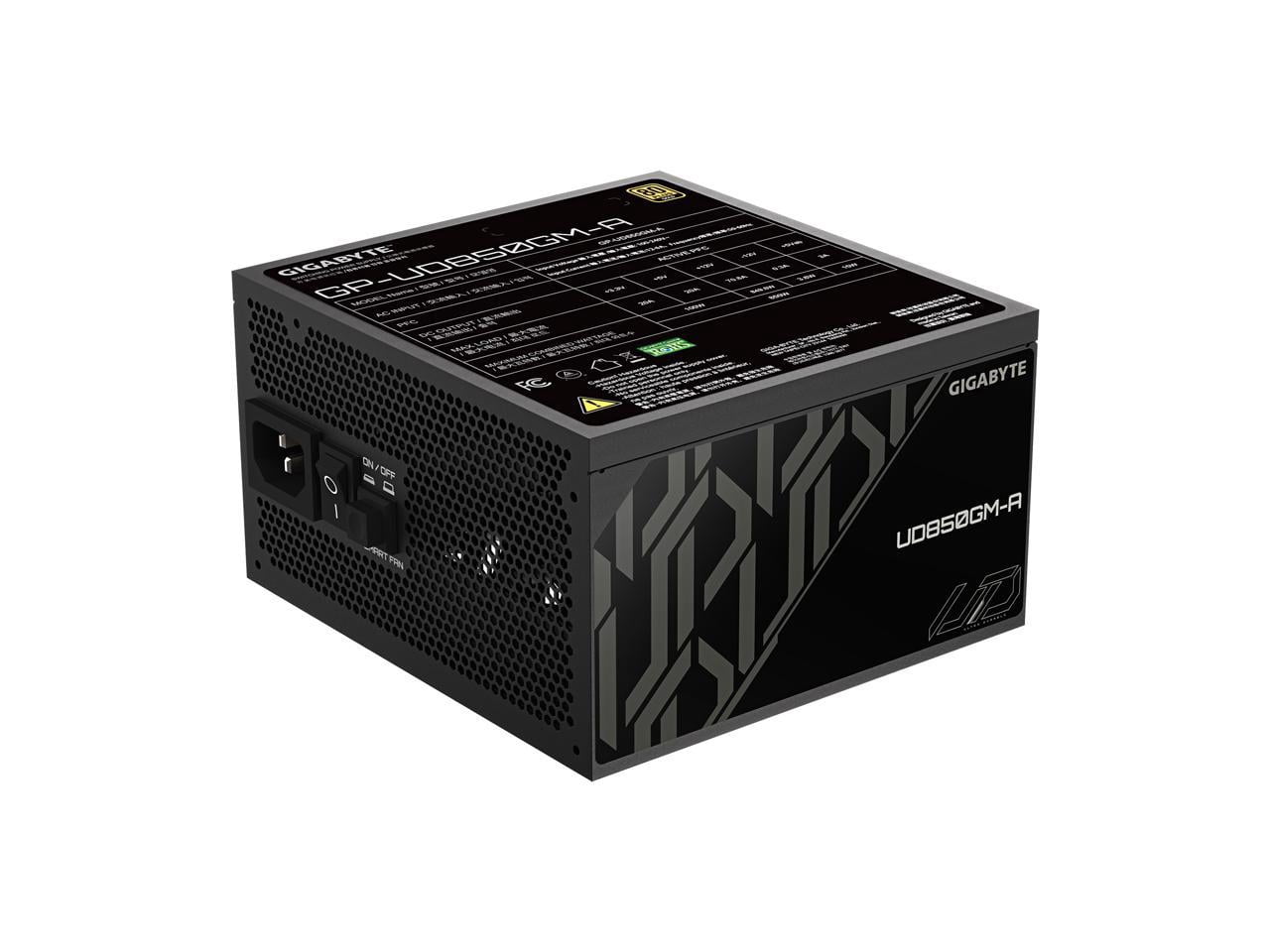 GIGABYTE 850W PSU - 80 Plus Gold Certified - Fully Modular Power Supply (GP-UD850GM-A)