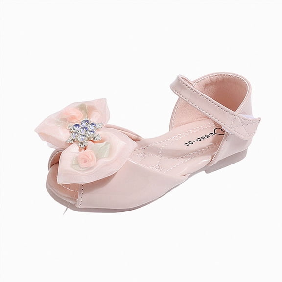 Ymyiu Baby Sandals Soft Leather Sandals for Infants Toddlers Barefoot Style Non-Slip Suede Sole Flexible Lightweight Breathable Baby Safe Leather Size 9 (Pink,Toddler 9)