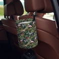 thumbnail image 5 of Naloa Flamingos And Palm Leaves Car Trash Can Garbage Car Accessories Trash Can Car Waste Bin for for Driver and Passenger Any Vehicle, 5 of 7