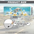 thumbnail image 7 of SEANATIVE Printed Graphic Decal for Truck Back Window, See Through Perforated Vinyl Graphic UV Protection Window Film Universal Automotive Decor, Sea Turtle Frangipani Starfish Seashell Blue, 7 of 7