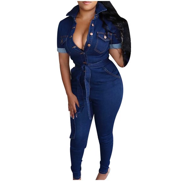 Womens Cotton Linen Outfit Two Piece Sets Solid Comfy Button V Neck Blouse Drawstring Elastic Waist Loungwear Sets(M,Blue)