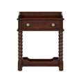 thumbnail image 5 of Retro Nightstand with Drawer and Open Shelf for Bedroom, Walnut, 5 of 5