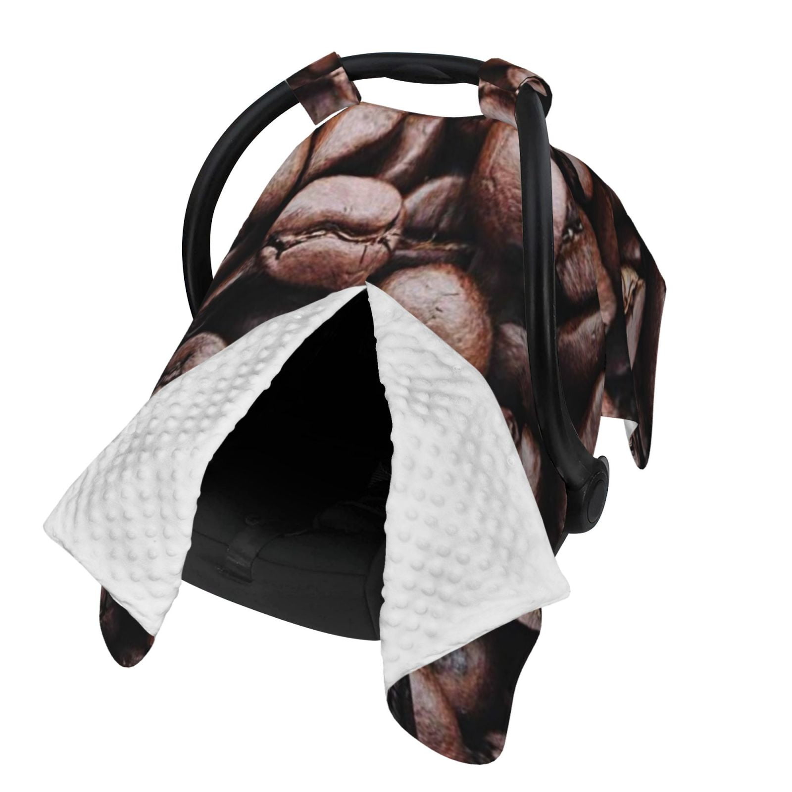 Naloa Coffee Bean Baby Car Seat Cover, Breathable Baby Carrier Cover, Multiuse Baby Carrier Cover & Nursing Breastfeeding Cover