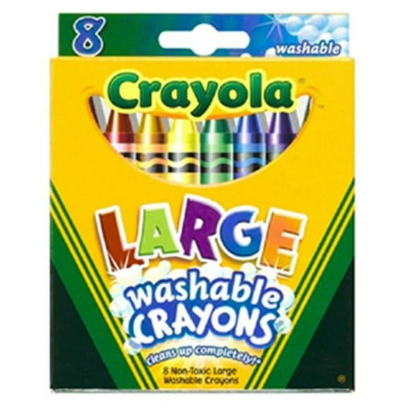 Crayola Llc Formerly Binney & Smith  Washable Crayons Large 8Ct. Peggable Box