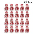thumbnail image 3 of ColoMX 25 piezas Broches de brillo de Navidad Muñeco de nieve rojo LED esmalte brillante Alfileres luminosos Boutonniere Mujeres Niñas Camisa Mochila Joyas Regalos, 3 of 7