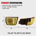 thumbnail image 2 of 2PCS Fog Lamp for 2003 2004 2005 Toyota 4Runner Fog Lights Assemblies 51W Yellow Lens, 2 of 6
