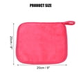 thumbnail image 4 of 4uds Paño de limpieza Unique Bargains Lavable Rosa Rojo 20x20cm, 4 of 7