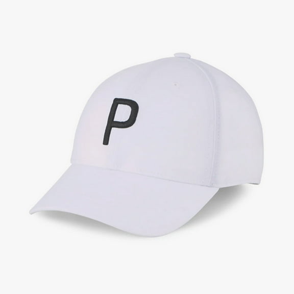 Puma Structured P White Glow/Puma Black Headwear Men Fits All