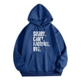 thumbnail image 3 of WEAIXIMIUNG Sweat à Capuche Zippé pour Femmes, Manches Longues, Imprimé Graphique, Léger, Pull de Football, 3 of 4