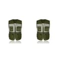 thumbnail image 3 of Greeniant NERIES chaqueta de pesca profesional ventilar múltiples tamaños multicolor cremallera chaleco accesorios camisas para hombres gris / l Verde/L 2piezas Greeniant CBP572589, 3 of 5