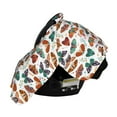 thumbnail image 3 of Naloa Colorful Butterfly Baby Car Seat Cover, Breathable Baby Carrier Cover, Multiuse Baby Carrier Cover & Nursing Breastfeeding Cover, 3 of 5