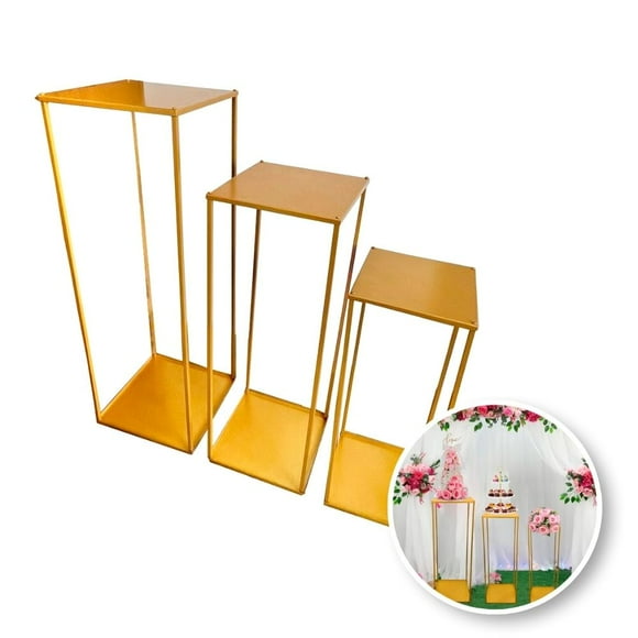Set De 3 Mesas Decorativas De Diferentes Tamaños PANEL DECORATIVO Minimalista