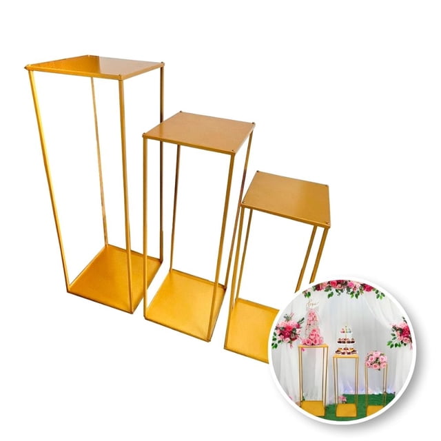 Set De 3 Mesas Decorativas De Diferentes Tamaños PANEL DECORATIVO Minimalista
