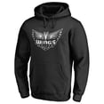 thumbnail image 2 of Men's Black Dallas Wings Marble Pullover Hoodie, 2 of 3