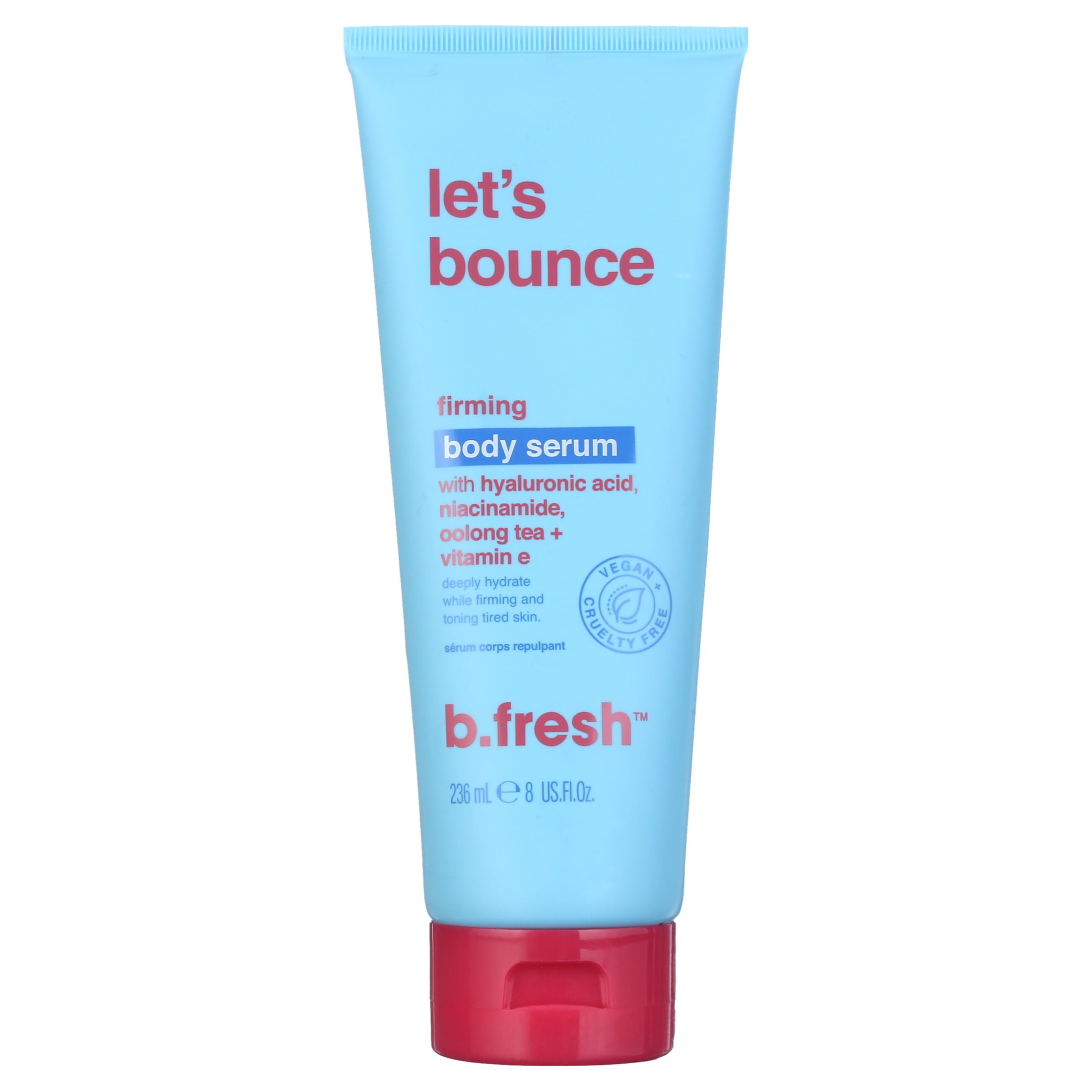 b.fresh let's bounce firming body serum with hyaluronic acid, niacinamide + vitamin e