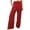 Red, variant on YUANGUANST Womens Dress Pants Women's Solid Loose Relaxed High Waist Pocket Wide Leg Pants Business Work Casual Pants