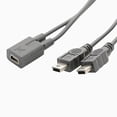thumbnail image 6 of RYUJNDK USB 1 to 2 Y Splitter Cable USB 2.0 5-Pin Female to Male Converter High Speed Charging Cable Cord, 6 of 8