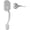 Satin Nickel, variant on Black Front Door Handle No Lock, Exterior Door Handles with Passage Lever, Entry Door Handle Reversible for Left & Right