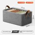 thumbnail image 4 of Tainini Storage Basket Bins, Rectangular Storage Box Cubes Containers with Handles- Organizer For Nursery Toys,,Towels,Clothes, 4 of 7