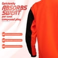 thumbnail image 3 of Camiseta de portero de fútbol Vizari Vallejo para niños naranja/negra, 3 of 4