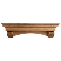 48in Aged Oak French Corbel Mantel