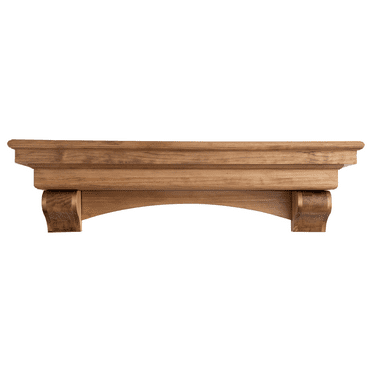 72in Aged Oak French Corbel Mantel