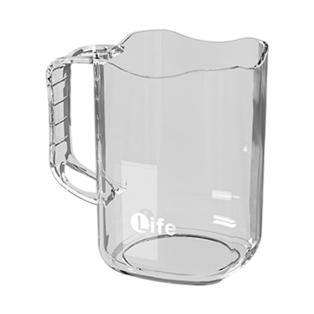 Yhmxh Decoración del baño Taza para enjuague bucal con calor, transparente, para cepillos de dientes, apta para uso alimentario Organizadores y almacenamiento de baño Accesorios de baño