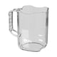 thumbnail image 2 of Taza de cepillo de dientes transparente con mango | Plástico de grado alimenticio resistente al calor | Diseño invertible, soporte para cepillo de dientes, sin manchas, claro y gris, 10x7cm, agarre, 2 of 6