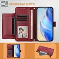 thumbnail image 4 of for Samsung Galaxy M10S Phone Case Wallet Protective Case leather Cover with magnetic closed credit card slot shockproof protection phone case, 4 of 7