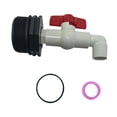 thumbnail image 2 of Grifo de barril, válvula de PVC, conector para tanque de agua, práctico y resistente, repuesto fácil de instalar, accesorios, controlador a prueba de Diámetro exterior de 20 mm, 2 of 8