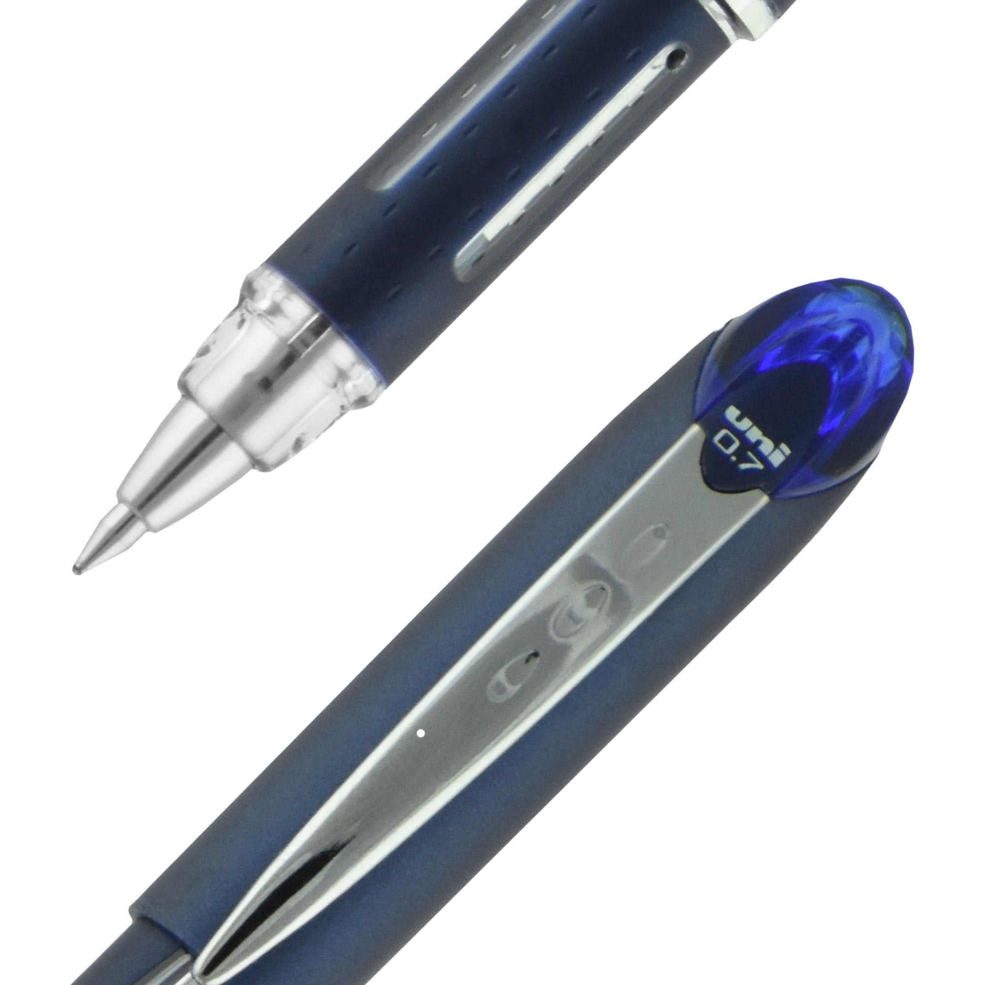 uniball Jetstream Stick Ballpoint Pens, Fine Point (0.7mm), Blue Ink, 12 Count