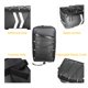 thumbnail image 4 of Bolsa trasera para bicicleta Riwesomey resistente al agua 9L de cuero PU para deportes al aire libre, 4 of 6