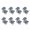 8 pcs, variant on Misright Solar End Clamp Z Bracket for Solar Panel System Easy to Installation