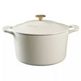 thumbnail image 2 of Martha Stewart 7-Quart Enamel on Cast Iron Dutch Oven, Linen, 2 of 7