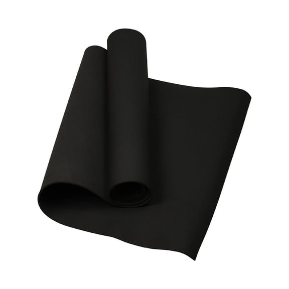 Yoga Mat For Fitness And Exercise, Non- Sports Mat For Home And Gym, Lightweight Yoga Mat For Daily Practice,Black - 61X137Cm