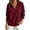 Y89-Wine, variant on PRfgtbd Womens Henley Sweatshirts Half Button Collared Pullover Long Sleeve Drop Shoulder Sweatshirt Solid Color Plain Tops