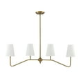 thumbnail image 2 of Trade Winds Madison Linear Chandelier in Natural Brass, 2 of 6