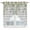 SpringGreen LightGrey, variant on Swag Valance Curtains for Windows, Watercolor Floral Light Filtering Kitchen Curtains, Spring Flowers Leaves Botanical Wood Grain Window Treatment Valances for Living Room, 36x45 - 2 PCS