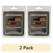 (2 pack) EverStart Automotive 8oz Battery Terminal Brass with Easy-Install Clamp for Multiple Cable Connections