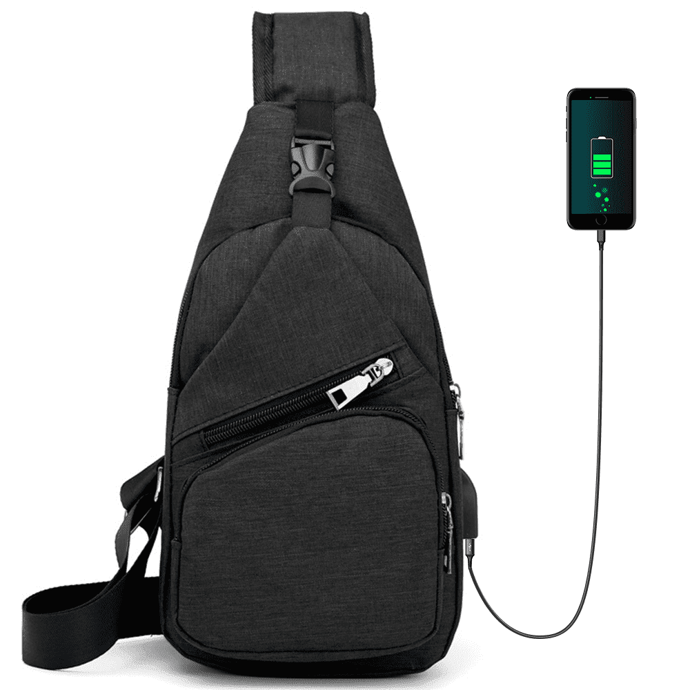 VIISHARE Crossbody Sling Bag with USB Charging photo 1