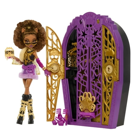 Monster High Skulltimate Secrets Hauntlywood Mysteries Doll, Clawdeen Wolf with 19  Surprises