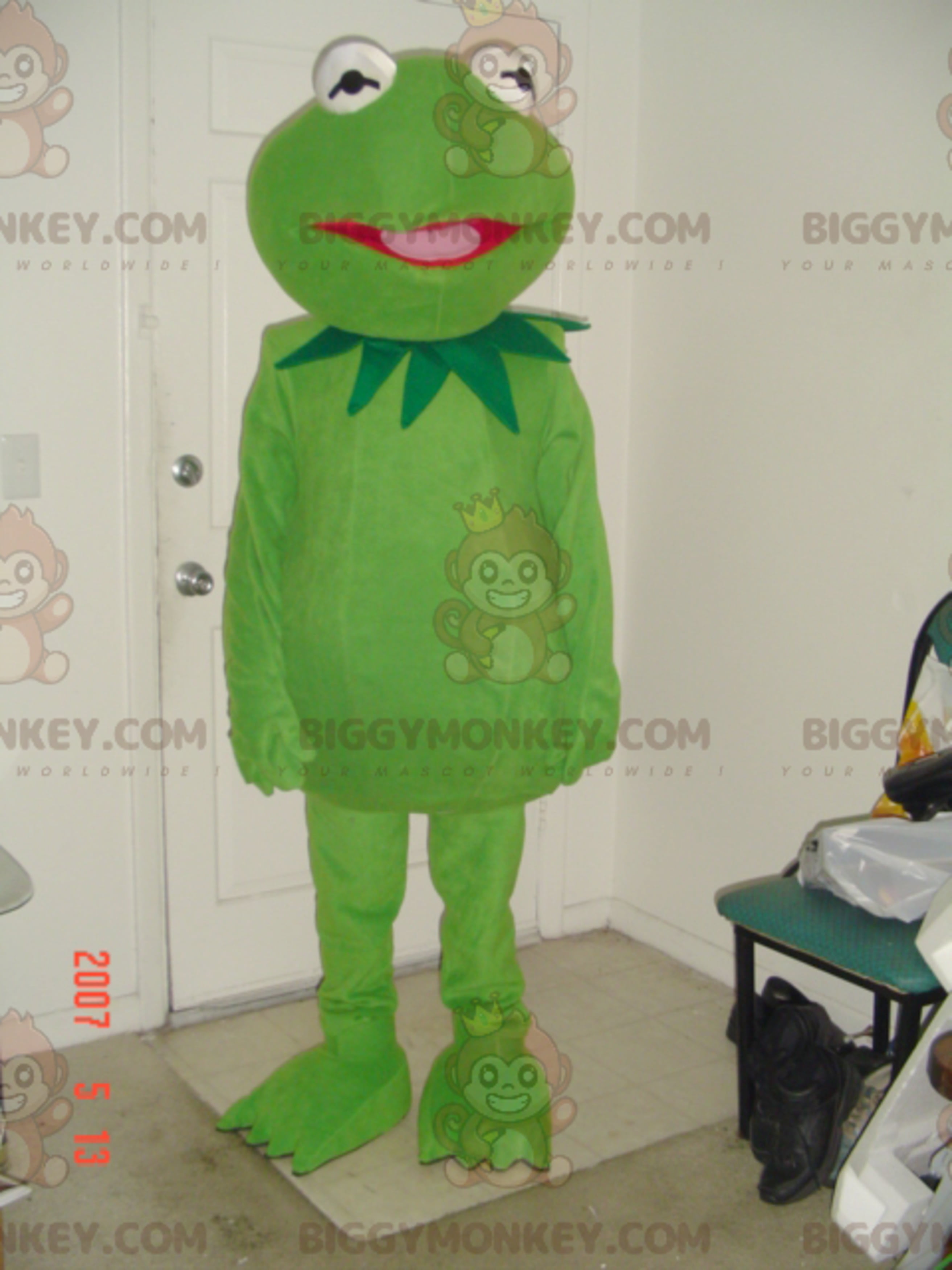 Kermit Deluxe Adult Men Costume TV Character Funny Green Famous Frog Halloween 