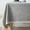 grey, variant on Rectangular table cloth, cotton linen table cloth, waterproof table cloth, wrinkle-proof farmhouse table set-grey