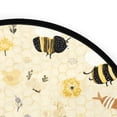 thumbnail image 4 of 36.2 Inch Round Floor Mat Cute Bees and Honeycomb Pattern Carpet Decor Rug for Living Room Bedroom, 4 of 6