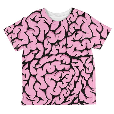 Halloween Pink Brains Costume All Over Toddler T
