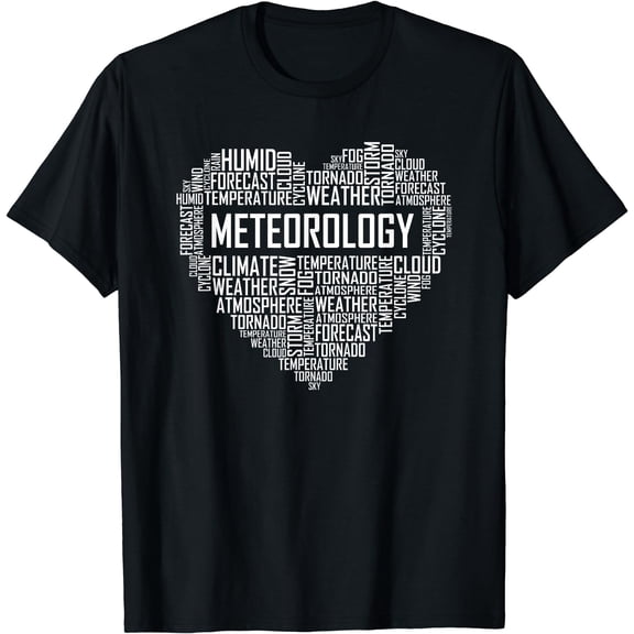 Meteorology Heart Gifts Weather Forecast Meteorologist Gift T-Shirt