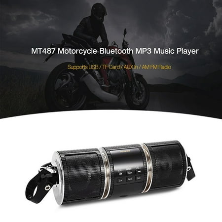 Waterproof Bluetooth MP3 FM Motorcycle Handlebar Audio Radio Sound Player Stereo (Best Motorcycle Stereo System)