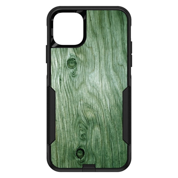 DistinctInk Custom SKIN / DECAL compatible with OtterBox Commuter for iPhone 11 Pro MAX (6.5" Screen) - Green Weathered Wood Grain Print - Printed Wood Grain Image