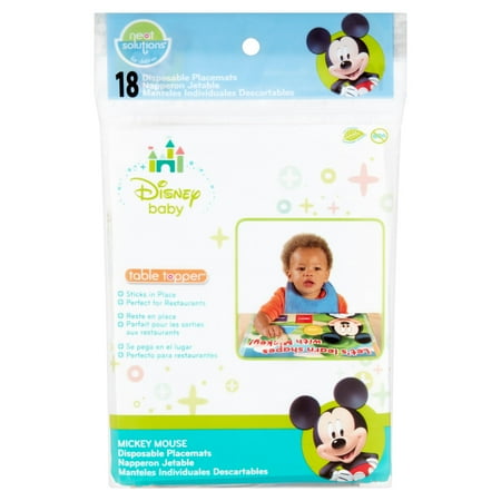 Disney Neat Solutions Table Topper Disposable Placemats for Children, 18 Count